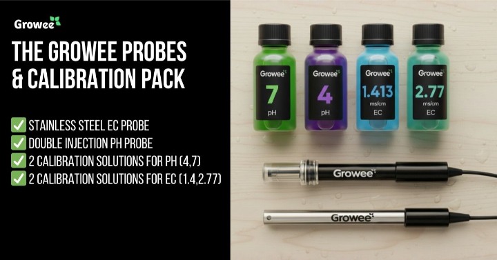 Growee pH Calibration pack whats in the box_