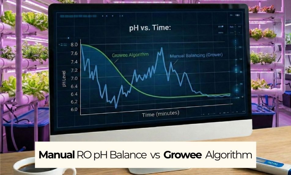 manual pH of RO water vs Auto Growee Balance